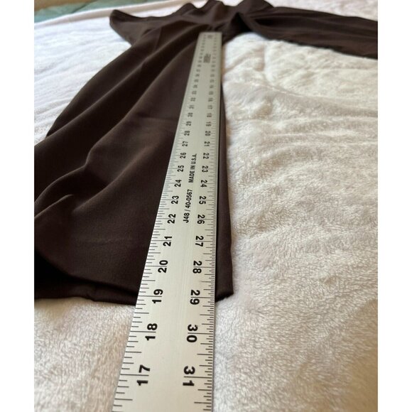 Pursuits Ltd Womens High Rise Wide-Leg Dress Pants Size 8 Brown Stretch New - Picture 4 of 8